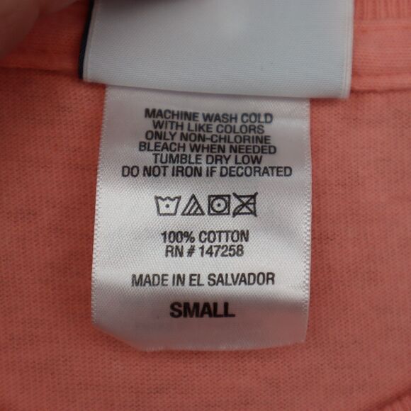 Simply Southern Shirt Womens Small Peach Seas The Day Beach Long Sleeve Fish Tee - Picture 8 of 16